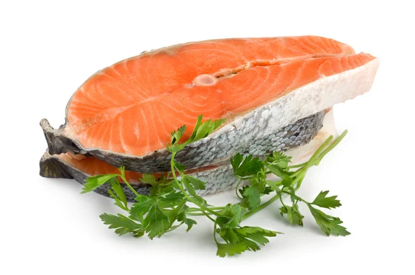 Salmon isolated — Stock Photo, Image