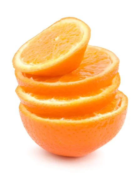 Zralé pomeranče, samostatný — Stock fotografie