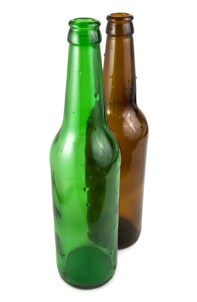 Färgade flaskor — Stockfoto
