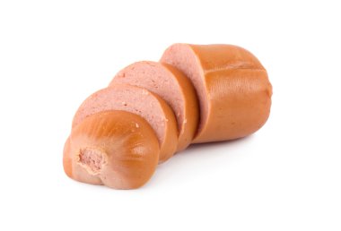 Sausage isolated on a white clipart