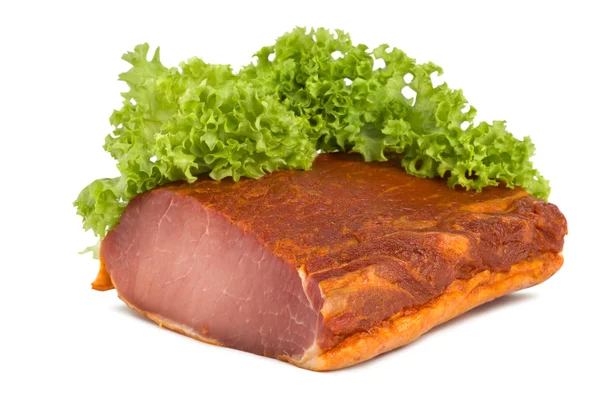 Meat and lettuce — Stock Photo, Image