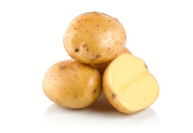 Four potatoes clipart