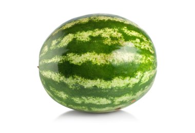 Ripe large watermelon isolated clipart