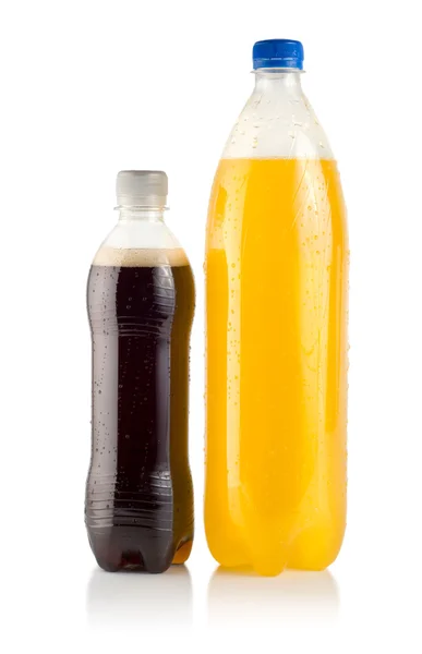 Twee flessen frisdrank — Stockfoto