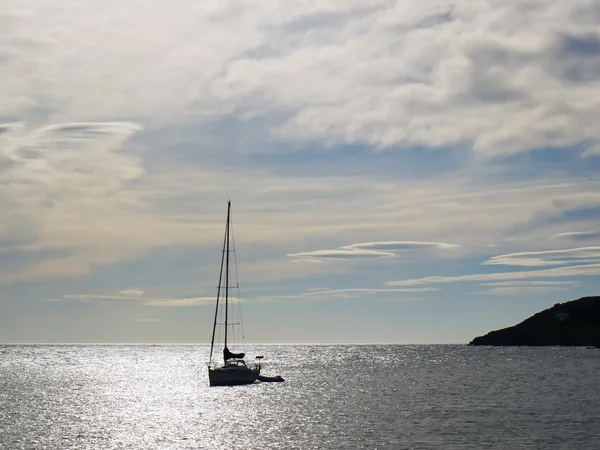 stock image Yacht on the horizon