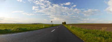 Road panorama clipart