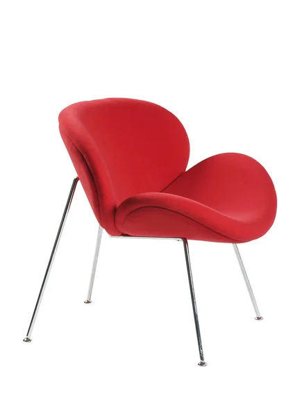Červená kancelářská židle izolovaných na bílém pozadí — Stock fotografie