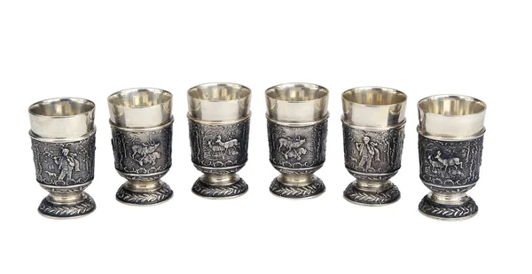 Silver goblets — Stock Photo, Image