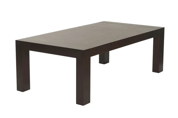Brown wood coffee table — Stock Photo, Image