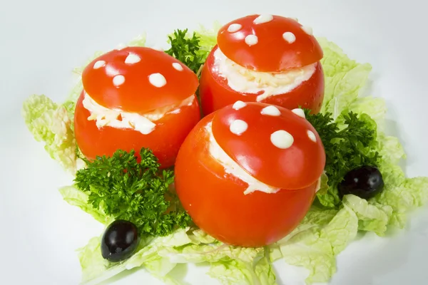 塞满西红柿 — 图库照片