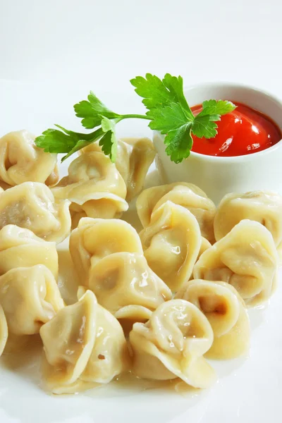 stock image Dumplings russian pelmeni