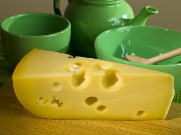 Still Life with cheese — Stock Photo, Image