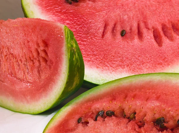 Stock image Ripe Watermelon sliced into thin slices