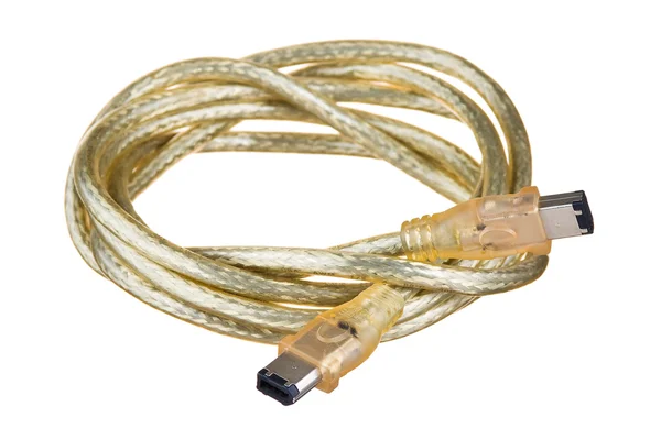 Cables Para Compuestos Electrónicos Aislados Sobre Fondo Blanco —  Fotos de Stock