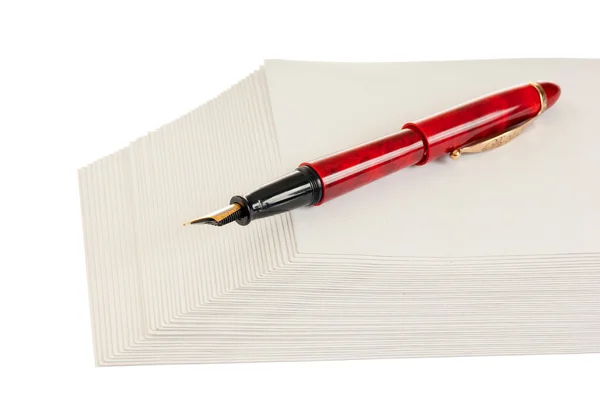 手紙およびペン用封筒 — ストック写真