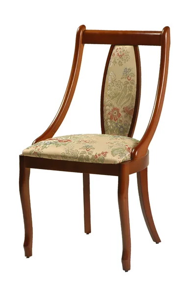 白い背景上に分離されて木製の椅子 — ストック写真