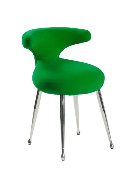 Zelené Kancelářská Židle Izolovaných Bílém Pozadí — Stock fotografie