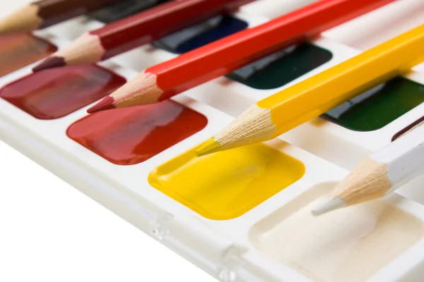 Drawing Tools Isolated White Background — Stock Photo, Image