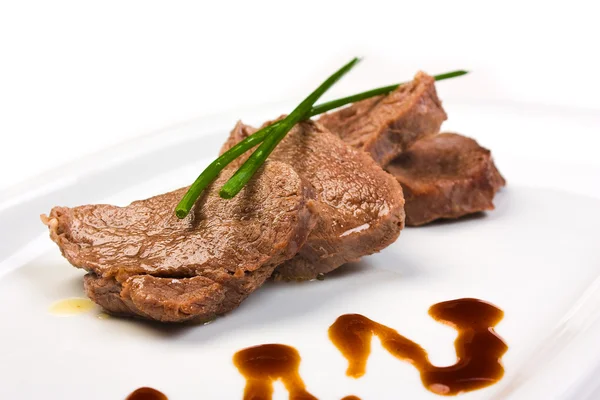 Kött stekt i smör — Stockfoto