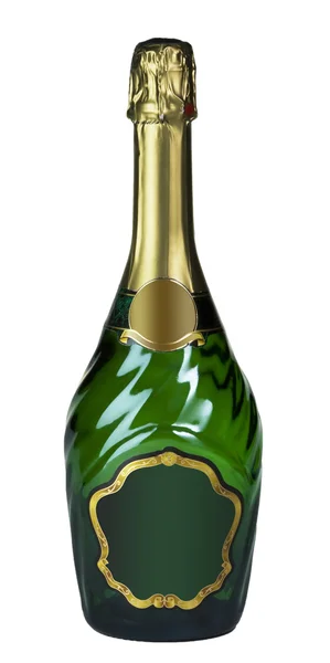 Uma garrafa de champanhe — Fotografia de Stock
