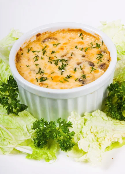Julienne with mushrooms — Stock Photo, Image