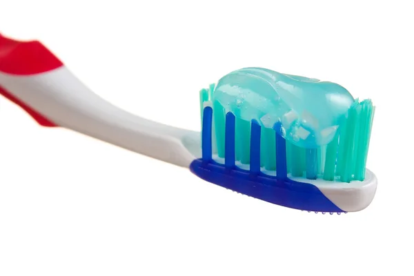 Tandenborstel Geïsoleerd Witte Achtergrond — Stockfoto
