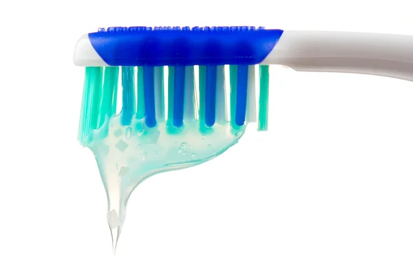 Οδοντόβουρτσα Απομονωμένη Λευκό Φόντο — Φωτογραφία Αρχείου