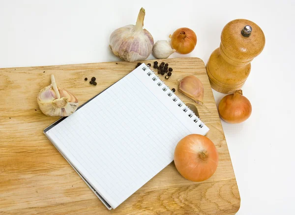 Notebook for culinary note — Stock Photo, Image