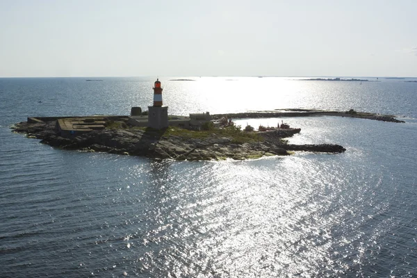 stock image The lighthouse on the island