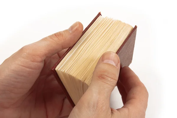 Kniha v ruce — Stock fotografie