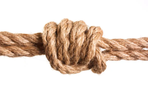 Nodo legato da una corda — Foto Stock