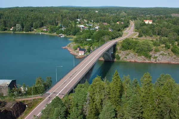 Landscape with a bridge — Stock Photo, Image
