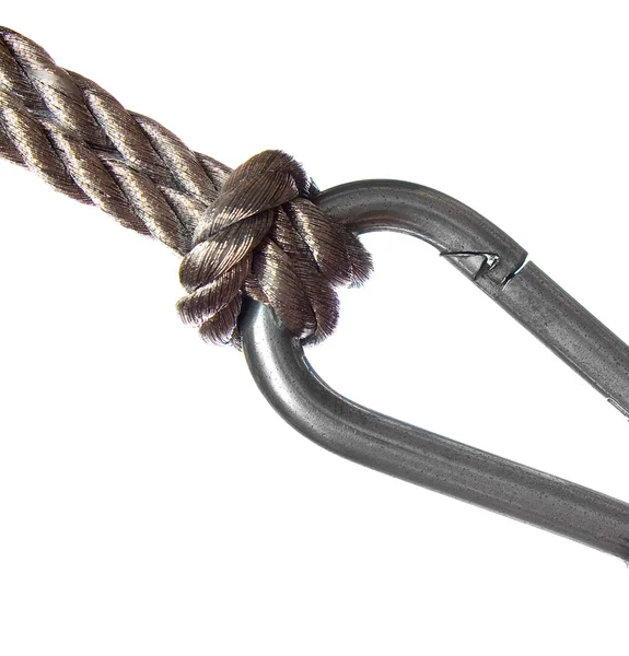 Armatuur klimmer met touwen — Stockfoto