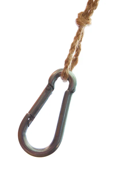 Кріплення альпініста з мотузками — стокове фото