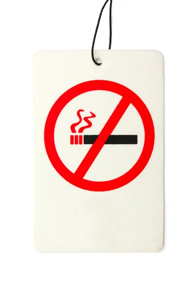 Sign of the dangers of smoking — Stock Photo, Image