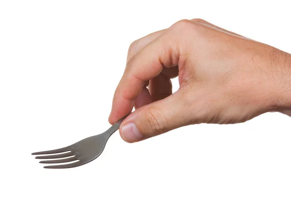 Fork in hand — Stock Photo, Image