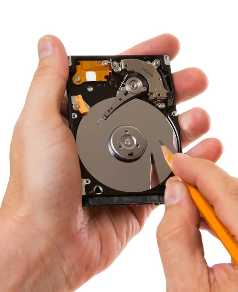 Sabit diske kayıt bilgileri — Stok fotoğraf