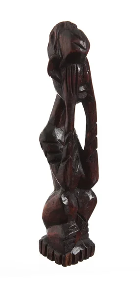 Afrikalı siyah ahşap heykeli — Stok fotoğraf