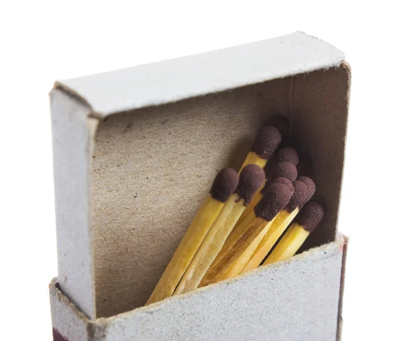 Matches in a matchbox — Stock Photo, Image