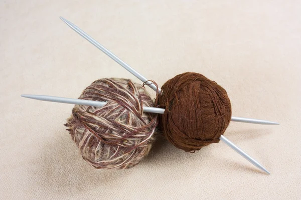 Kuličky s vlákna, pro pletení — Stock fotografie