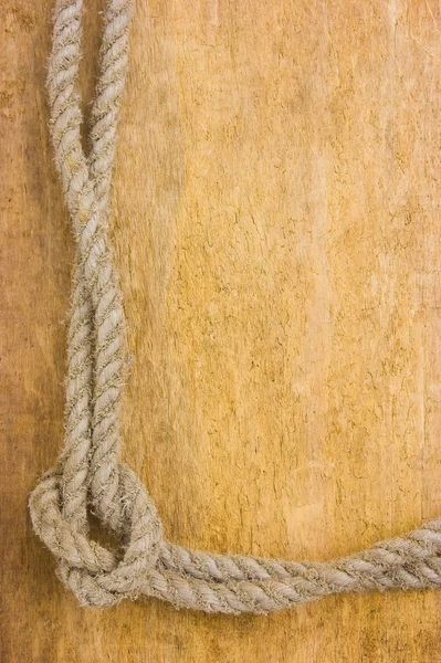 Rám vyrobený ze staré lano — Stock fotografie