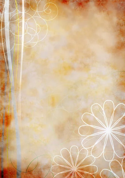 Background-old-floral-grunge-beige — Stock fotografie