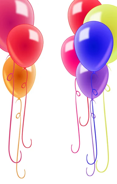 Colorful balloons isolated — Stock Photo, Image
