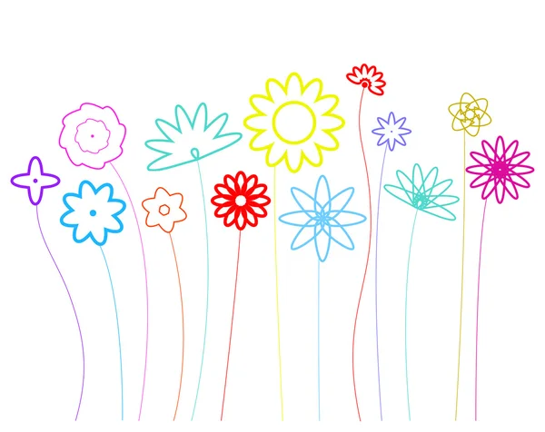 Floral-design-shapes-rgb — Stock Photo, Image