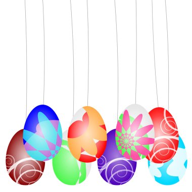 Easter eggs clipart