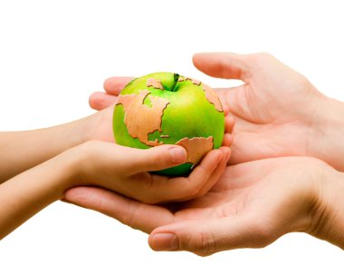 World in your hand now clipart