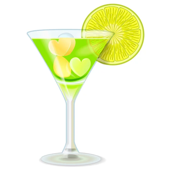 Drink lime green — Stock Vector