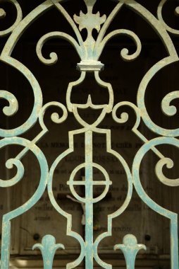 Wraught iron door, Nice, French Riviera clipart