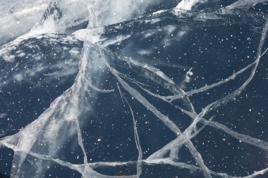 buzun içinde örümcek ağı gerginlik çatlaklar