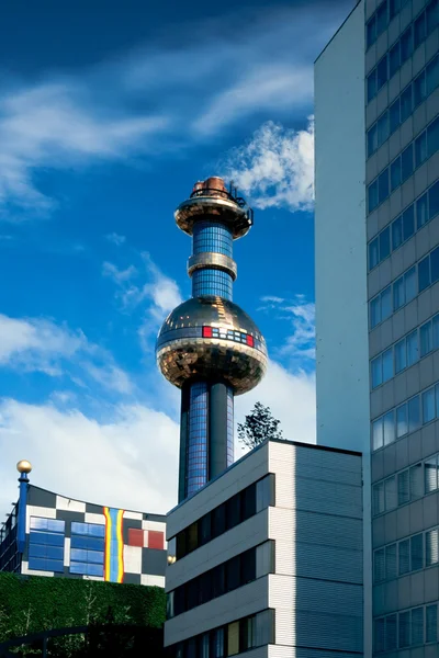 stock image Waste to energy plant, hundertwasser